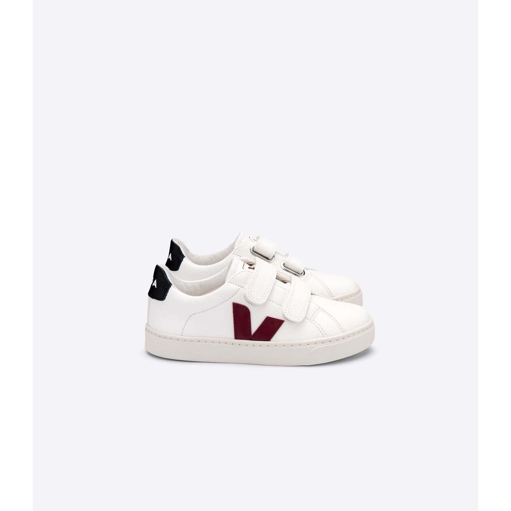 Veja ESPLAR CHROMEFREE Kids\' Shoes White/Black/Red | NZ 727FDN